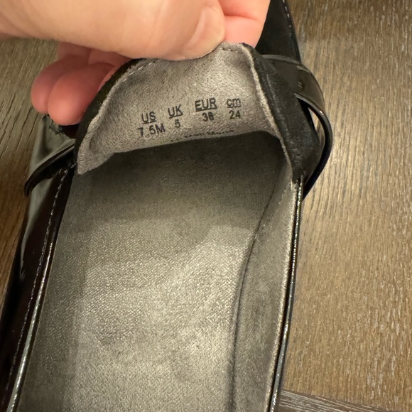 Dr. Scholl’s Watson Black Loafer Size 7.5 M Wedge Heel - Picture 5 of 7